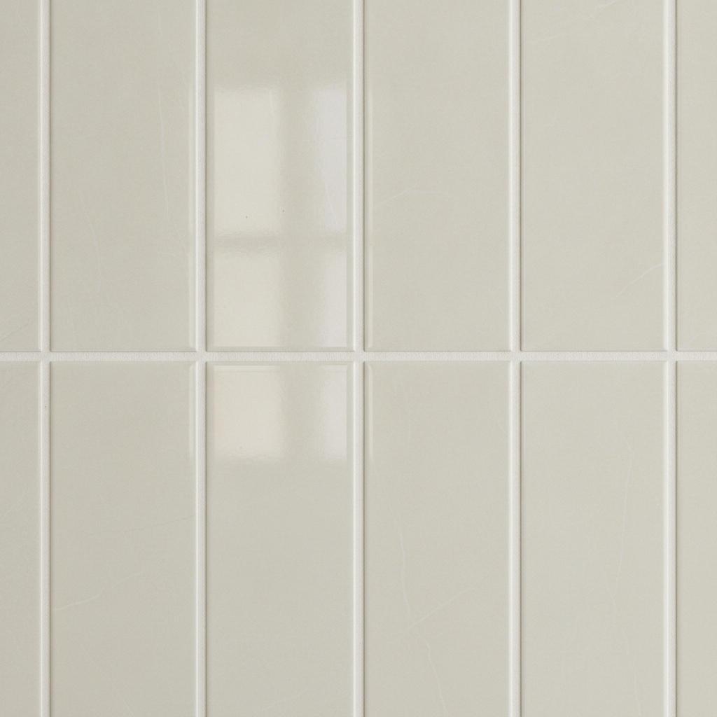 Close-up of polished porcelain tile surface with clean grout lines